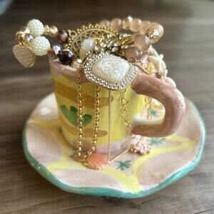 The Tiny Teacup Collection: Mystery Jewelry Cup - Elegant Bohemian Nights